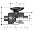 2 x moflas-eind - EPDM dichting 